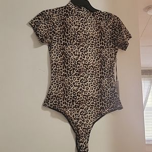 Women's Leopard Print Bodysuit